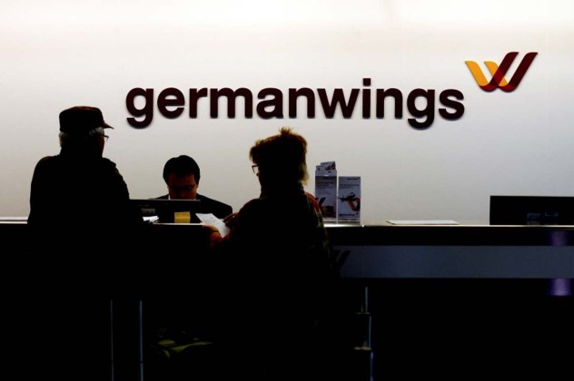 En la imagen, el logo de Germanwings en el aeropuerto de Colonia en una fotografía de archivo de octubre de 2014