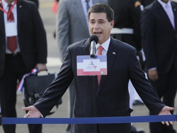 Foto: El presidente de Paraguay Horacio Cartes / AFP