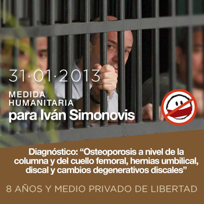 Un Mundo Sin Mordaza exige medida humanitaria para Iván Simonovis