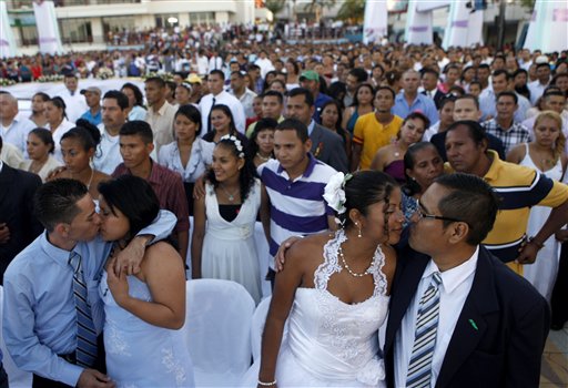 Boda colectiva en Managua (Fotos)