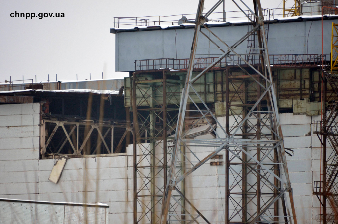 Se derrumba techo en planta nuclear de Chernobyl (Foto)