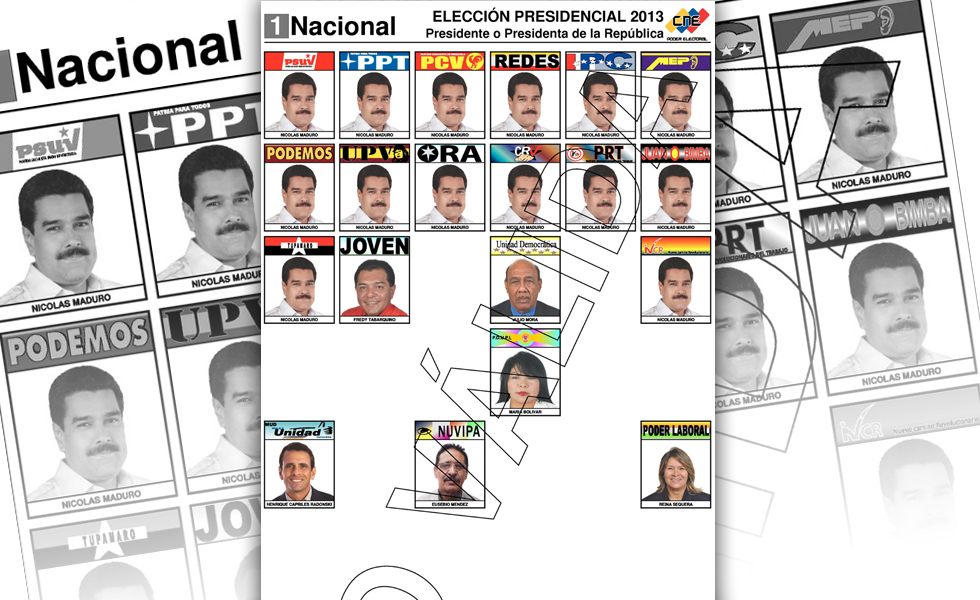 Para votar, los venezolanos tendrán que ver 14 veces la cara de Maduro