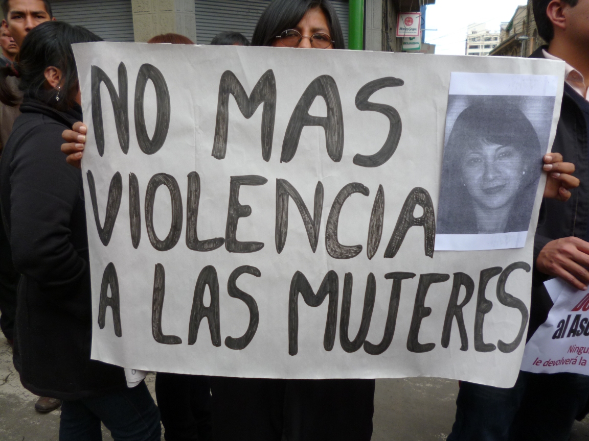 Mujeres bolivianas marcharán en contra de la violencia