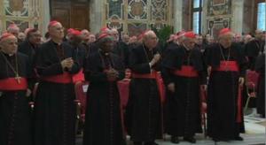 El Papa convierte en fiesta su audiencia a los cardenales