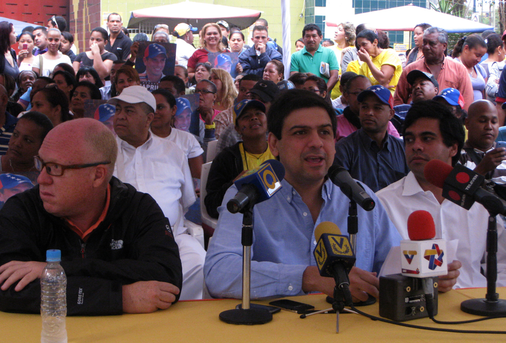 Ocariz: Con Capriles el 14A vamos a ganar más, comer mejor y dormir tranquilos
