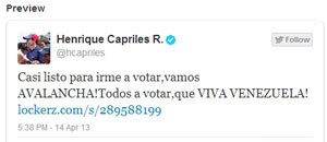 Capriles: Vamos avalancha, todos a votar (Fotos + Zapatos de la suerte)