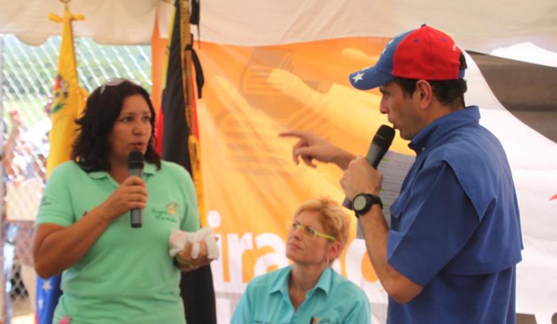 Capriles: Traicionar la patria es asfaltar las calles de Haití y no las de aquí