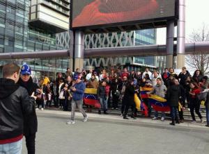 Venezolanos en Inglaterra se unieron al SOS Venezuela mundial (Foto)