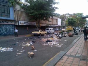La Candelaria amaneció con barricadas (Fotos)