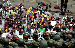 Marcha hasta el Core 1 de la GNB exigió liberación de Ceballos (Fotos)