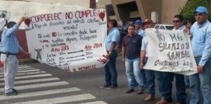 Empleados de Corpoelec exigen aumento salarial (Foto)