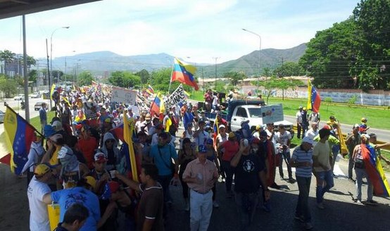 Valencianos realizaron pancartazo contra la Resolución 058 (Fotos)