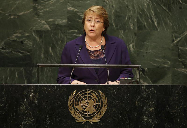 Bachelet dice se están tomando todas las medidas para que Chile sea seguro