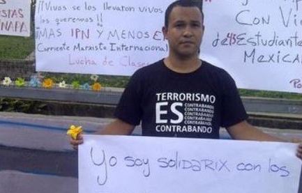 Estudiantes venezolanos piden la aparición de colegas mexicanos desaparecidos