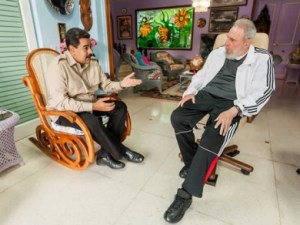 Maduro impresionado por la lucidez y energía de Fidel Castro