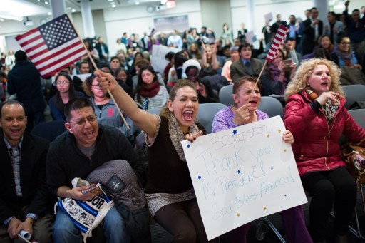 Salvados de las deportaciones, indocumentados agradecen a Obama (Fotos)