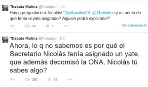 Thábata Molina a Nicolás Maduro: ¿Tú sabes algo del yate?
