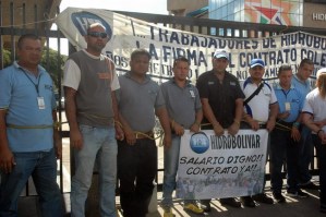 Trabajadores de Hidrobolívar agudizan protesta