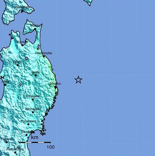 Un nuevo terremoto de magnitud 5,7 sacude el noreste de Japón