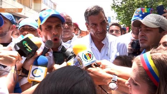Capriles encabezó marcha en San Juan de los Morros