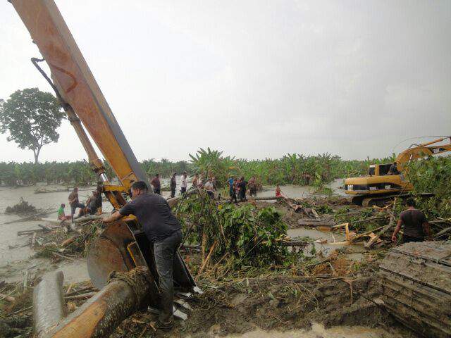 Río Chama rompió muro de contención en el municipio Francisco Javier Pulgar en Zulia