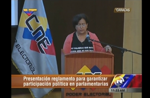 Lucena presenta reglamento para las elecciones parlamentarias