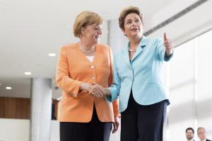 Rousseff anticipa metas contra el cambio climático en presencia de Merkel