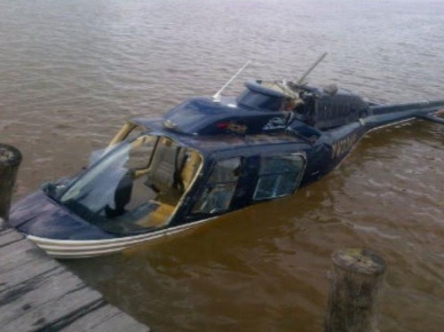 Se precipitó helicóptero en el delta del río Orinoco (foto)