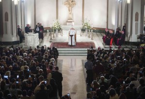 El Papa aboga por los indigentes en Washington