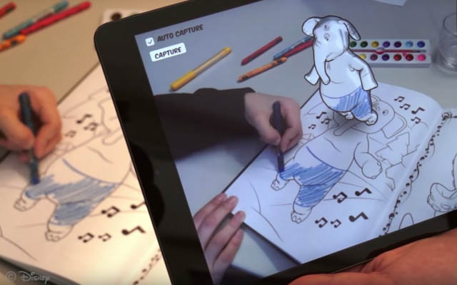 Con la nueva app de Disney, los niños podrán ver su libro de colorear en 3D (VIDEO)