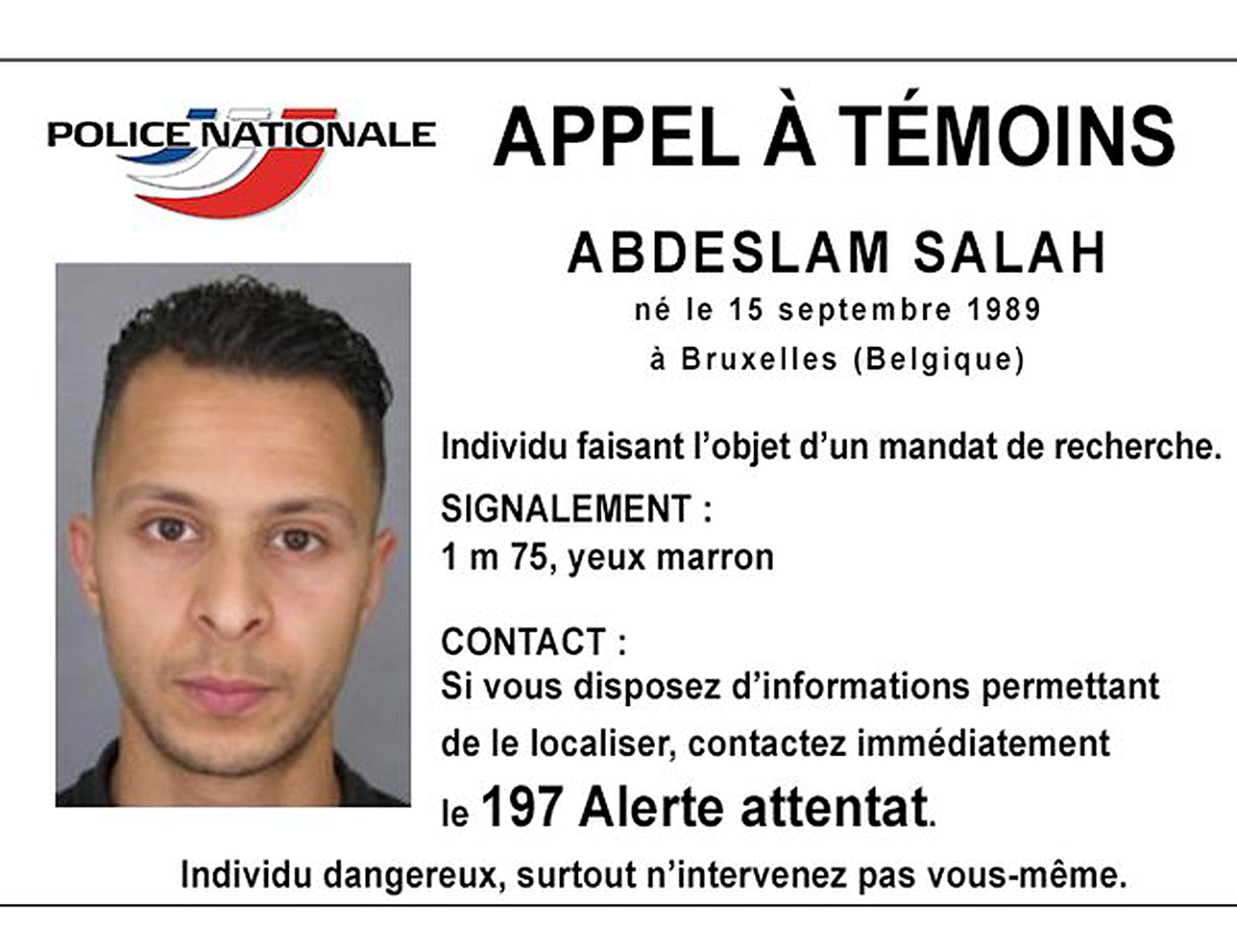 Un testigo asegura haber hablado con Salah Abdeslam el martes en Molenbeek