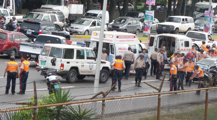 Enfrentamiento causó fuerte congestión en la autopista Valle Coche