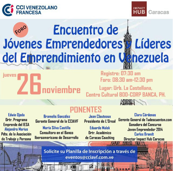 I Foro Jóvenes Emprendedores auspiciado por la Cámara de Comercio Venezolano-Francesa