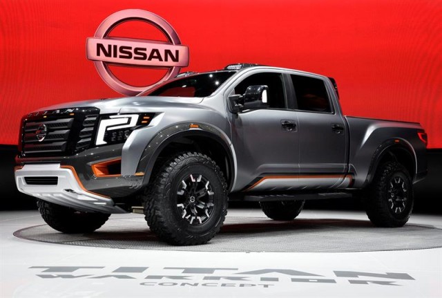  Vista del prototipo Nissan Titan Warrior durante su presentación en el Salón Internacional del Automóvil de Norteamérica (NAIAS), en el Cobo Center de Detroit, Michigan (Estado Unidos). EFE