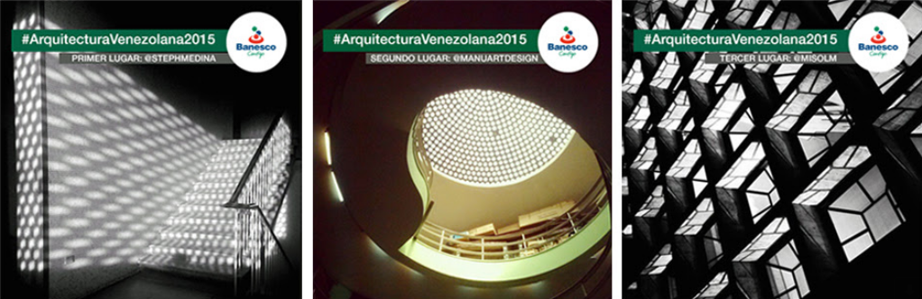 Banesco anunció a los ganadores del concurso #ArquitecturaVenezolana2015