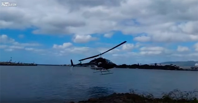 (VIDEO) El aparatoso accidente de un helicóptero en Hawaii