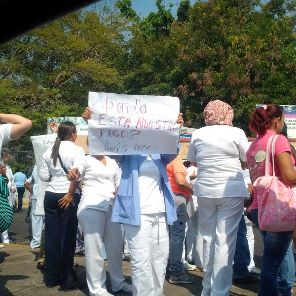 Reportan protesta en el Hospital Central de Maracay