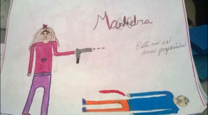 Niña venezolana se dibujó como “malandra” para tarea sobre profesiones (Imagen)