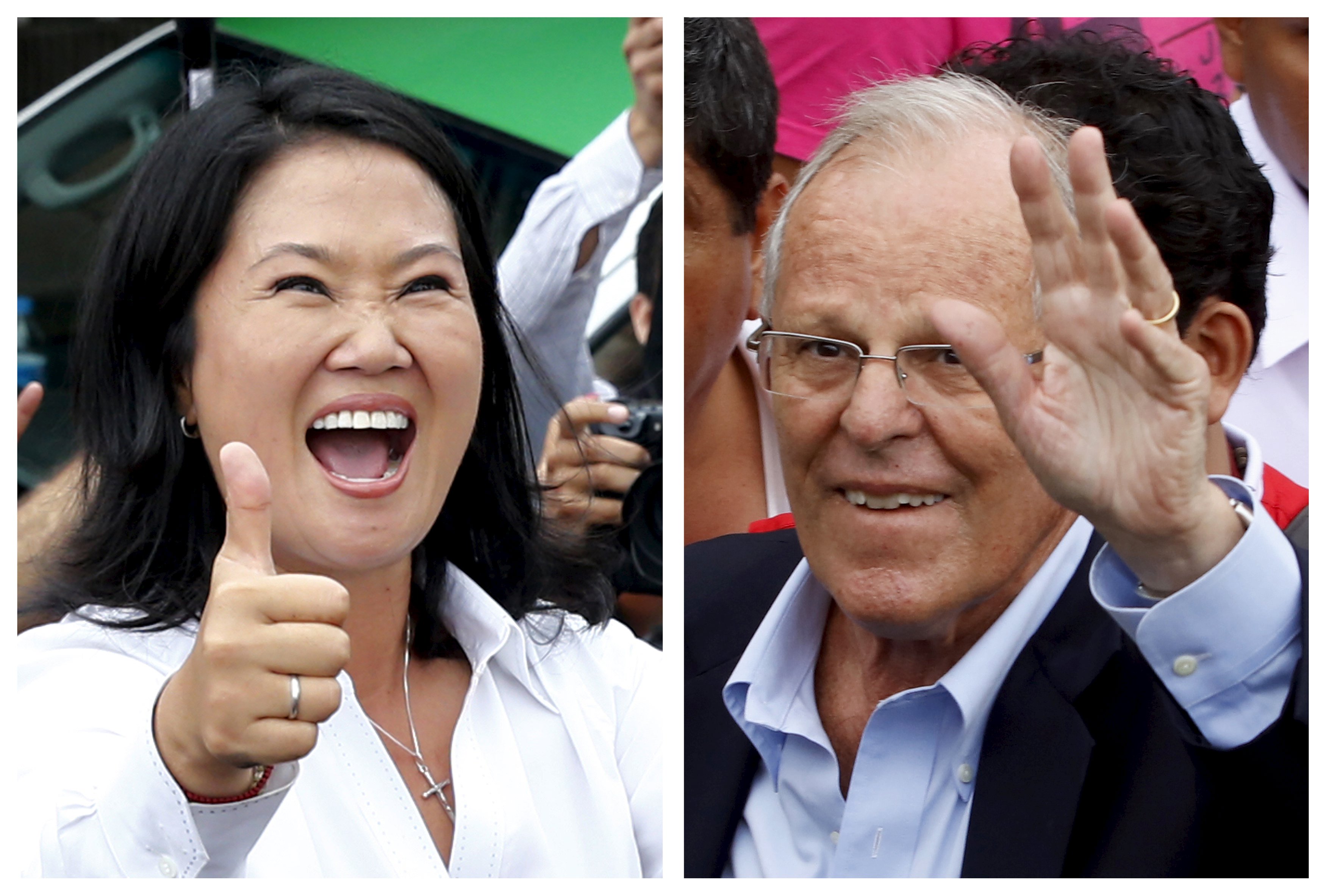 Keiko Fujimori y Pedro Pablo Kuczynski irán a segunda vuelta en Perú
