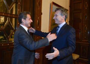 Macri se reúne con Nicolás Sarkozy en Buenos Aires