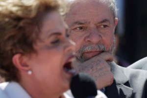 La cara de Lula da Silva durante el discurso de Rousseff por su destitución (FOTOS)