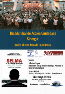 Sinergia invita a unirse al Día Mundial de la Acción Ciudadana