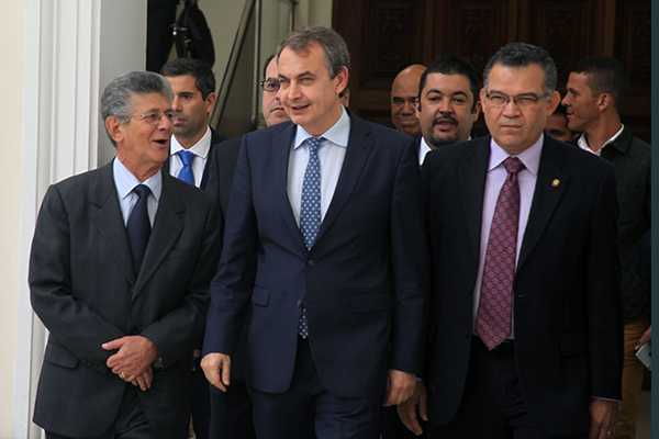 Zapatero se reunió con la directiva de la Asamblea Nacional (Fotos)