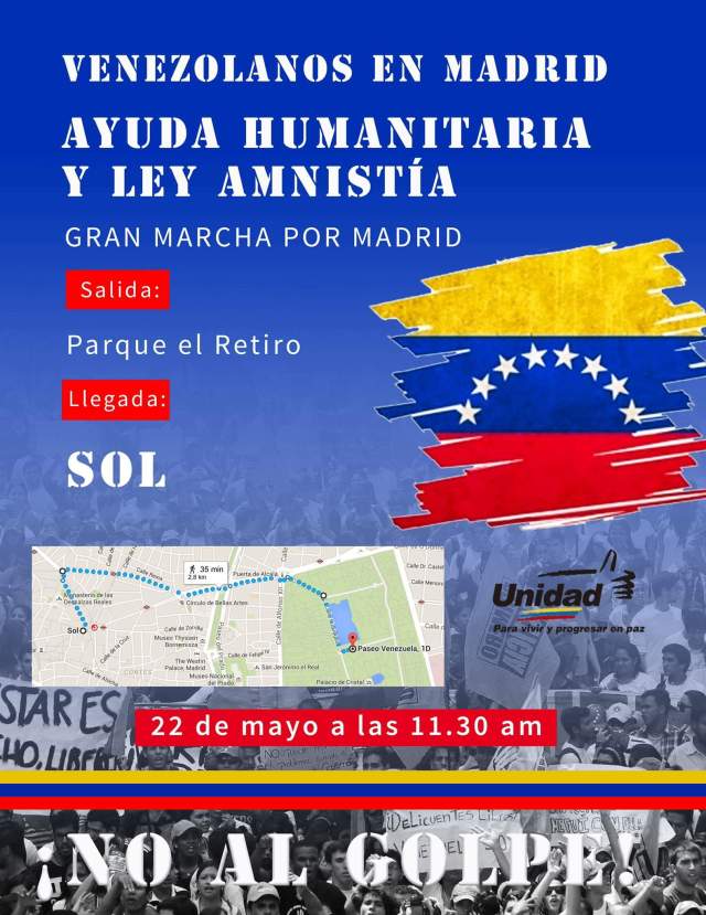 CONVOCAN MARCHA EN MADRID [Cartel]