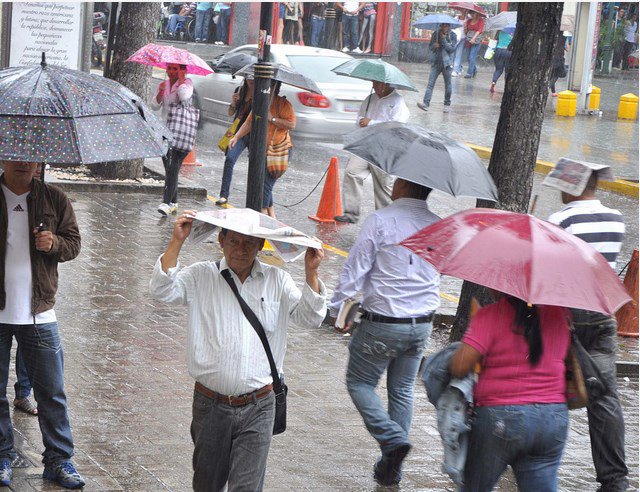 Inameh prevé domingo de lluvias en todo el país
