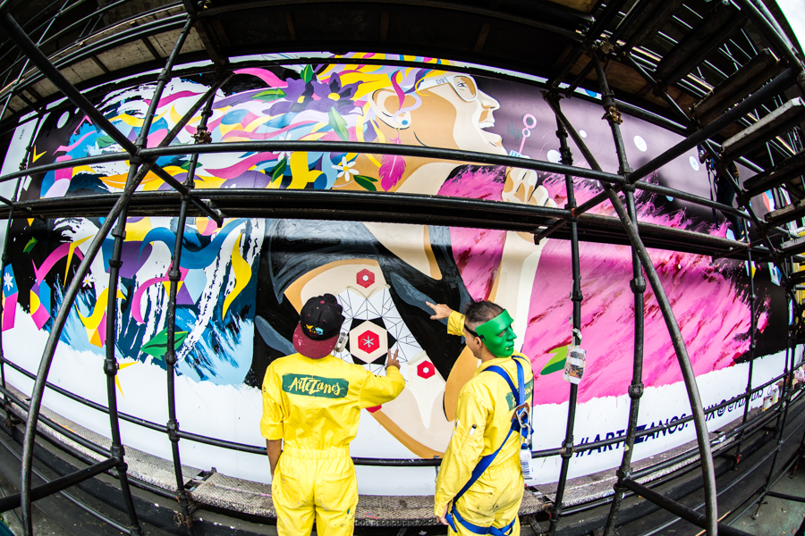 ArteZanos deslumbra a Caracas con formas y colores a través del arte urbano