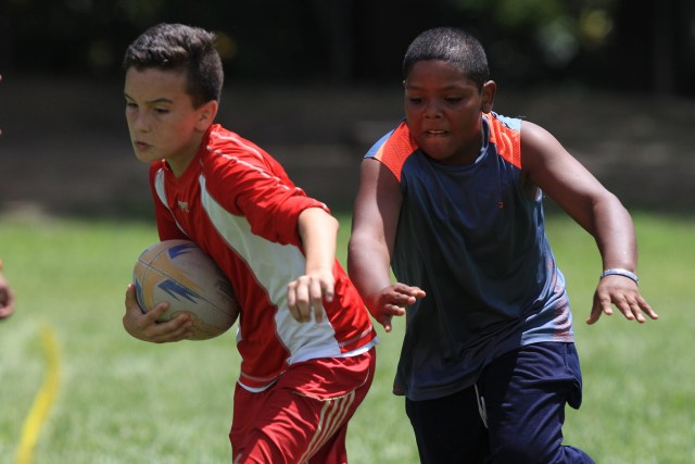 Torneo de Rugby Escolar Derwis rebolledo en la Hacienda Santa Teresa, el Consejo estado Aragua Foto: Alejandro van Schermbeek 04/6/16