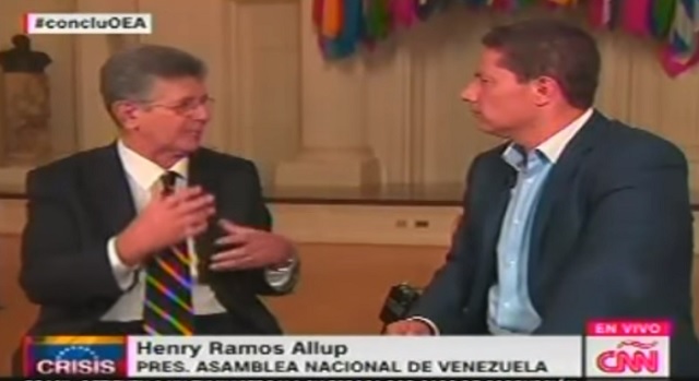 Las entrevistas de Fernando Del Rincón a Almagro y a Ramos Allup luego de la sesión de la OEA