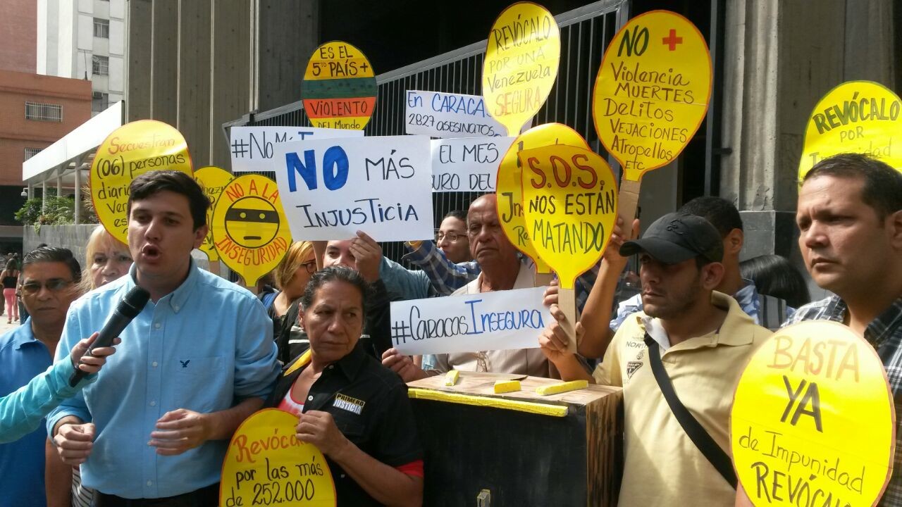 Primero Justicia Caracas rechazó ante el MIJ índices de inseguridad