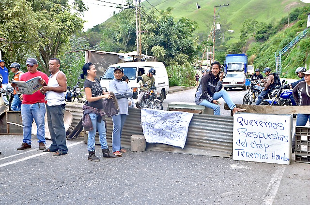 Protesta en Los Teques por falta de comida #12Jul